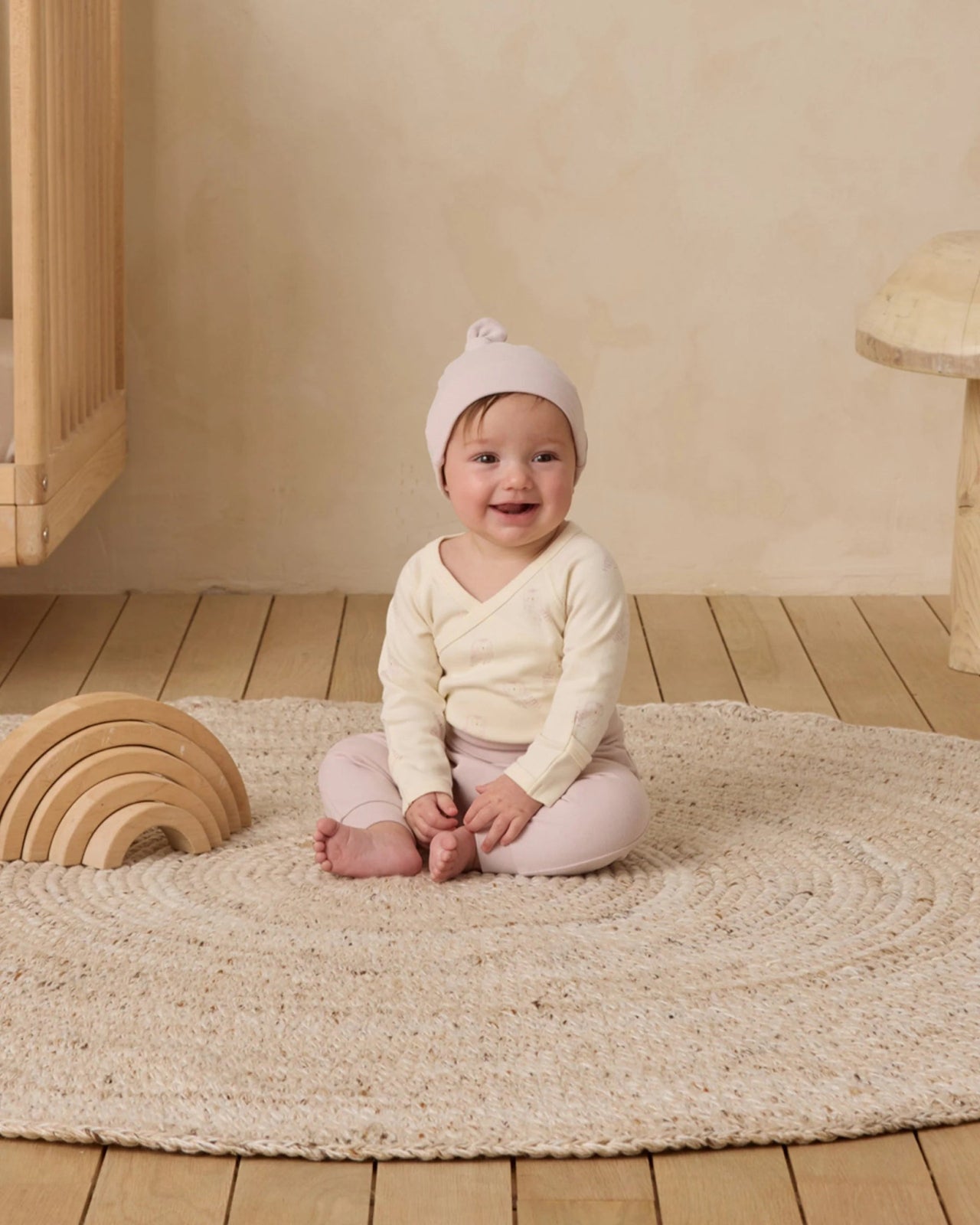 Quincy Mae Side Snap Bodysuit + Pant Set - Snow Owls | HONEYPIEKIDS