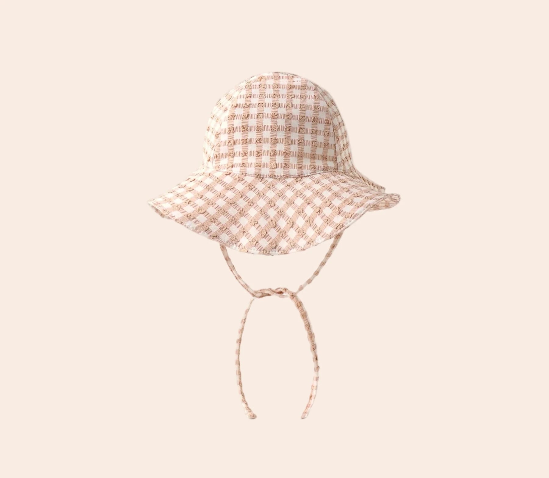 Quincy Mae Sun Hat - Melon Check | HONEYPIEKIDS