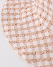 Quincy Mae Sun Hat - Melon Check | HONEYPIEKIDS