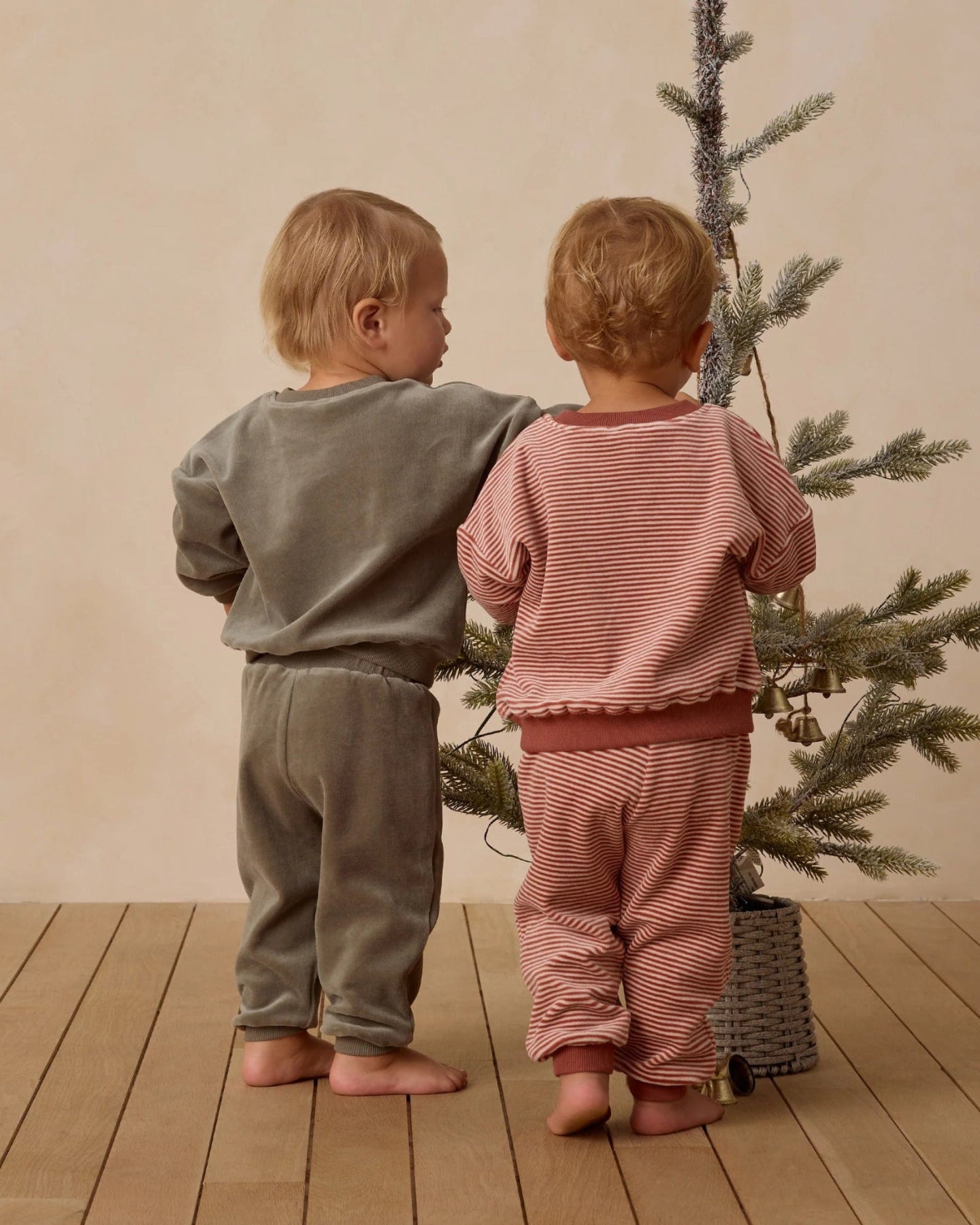 Quincy Mae Velour Relaxed Sweatshirt and Sweatpants Set - Forest | HONEYPIEKIDS
