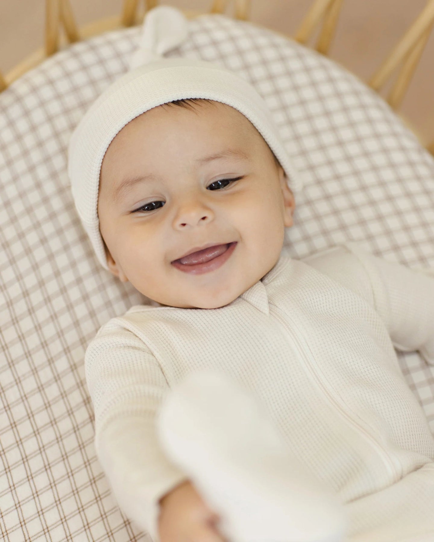 Quincy Mae Waffle Sleep Set - NATURAL | HONEYPIEKIDS