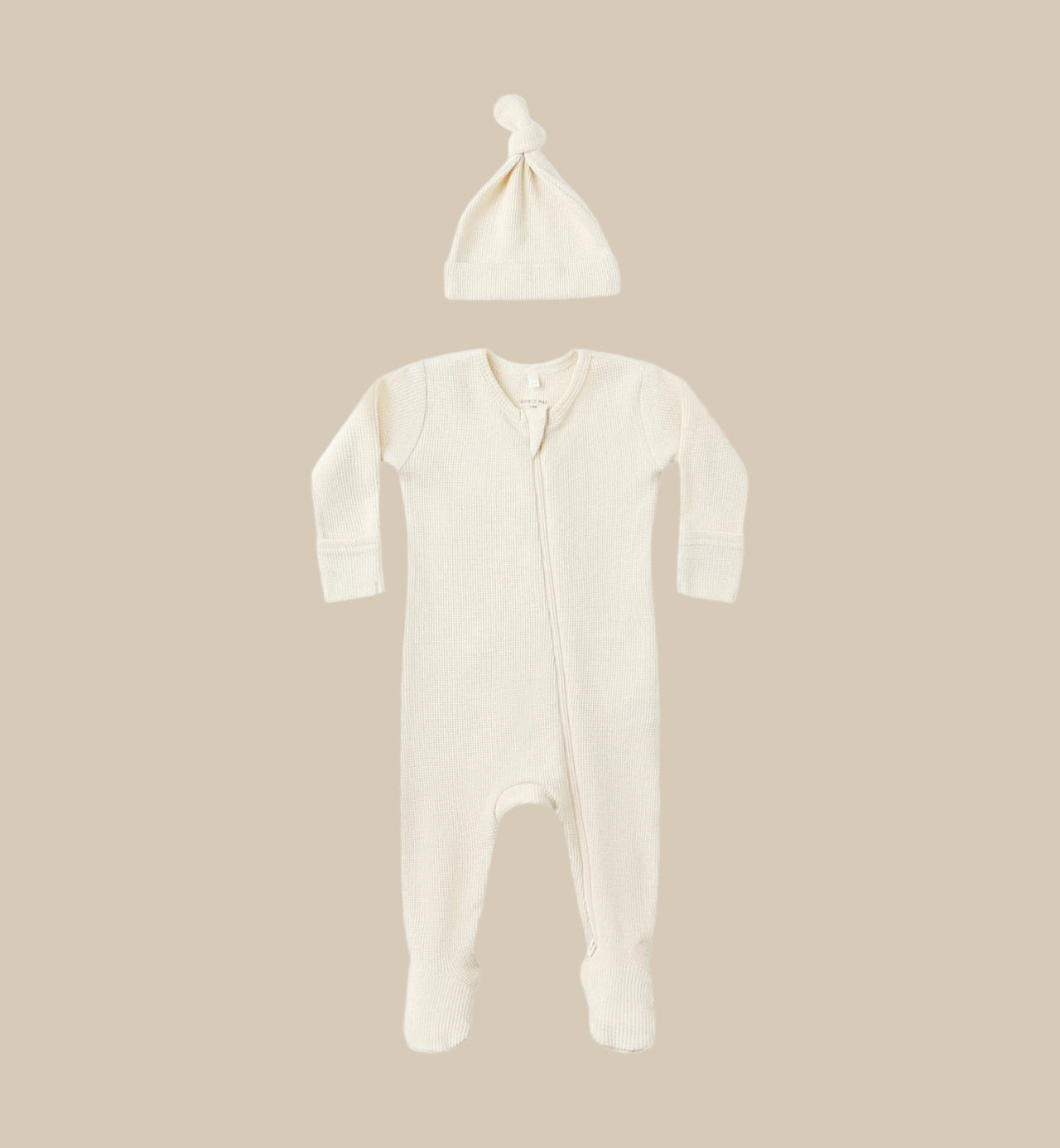 Quincy Mae Waffle Sleep Set - NATURAL | HONEYPIEKIDS