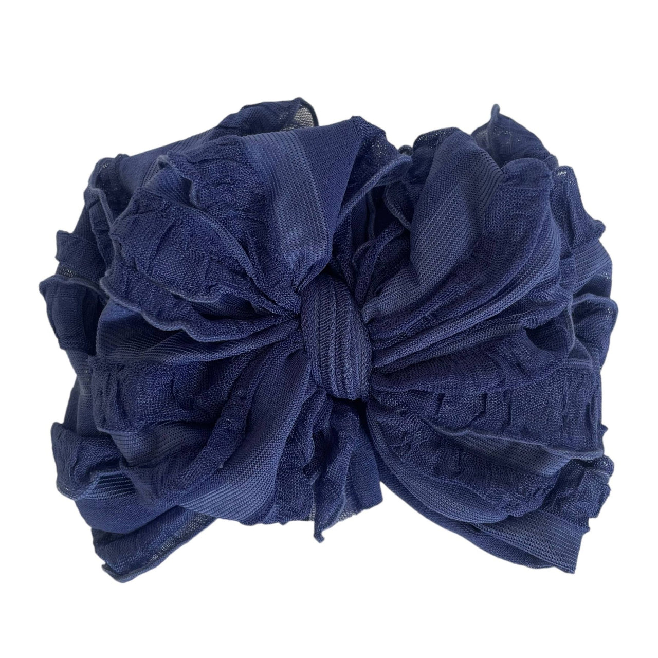 Rockin Royalty - Navy Ruffled Headband | HONEYPIEKIDS 