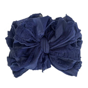Rockin Royalty - Navy Ruffled Headband | HONEYPIEKIDS 