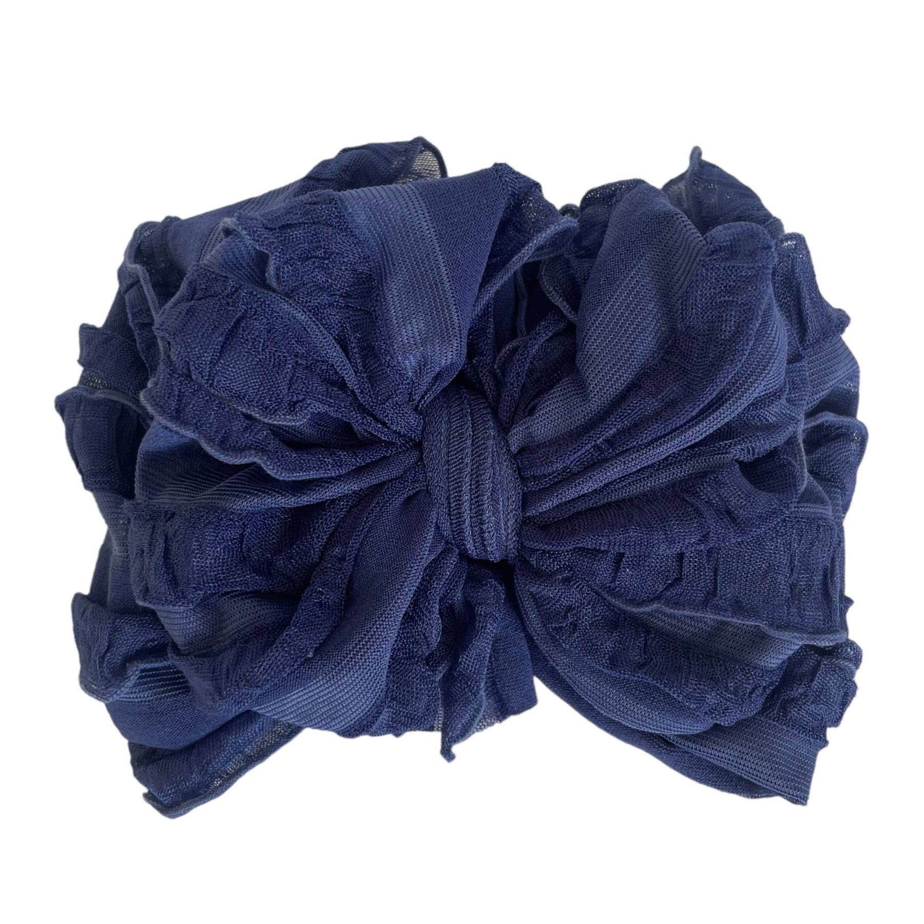 Rockin Royalty - Navy Ruffled Headband | HONEYPIEKIDS 