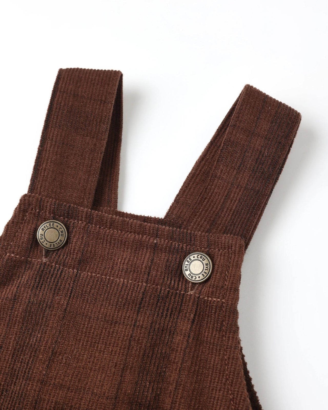 Rylee + Cru Baby Boys Corduroy Cargo Overalls - Brown Plaid | HONEYPIEKIDS 