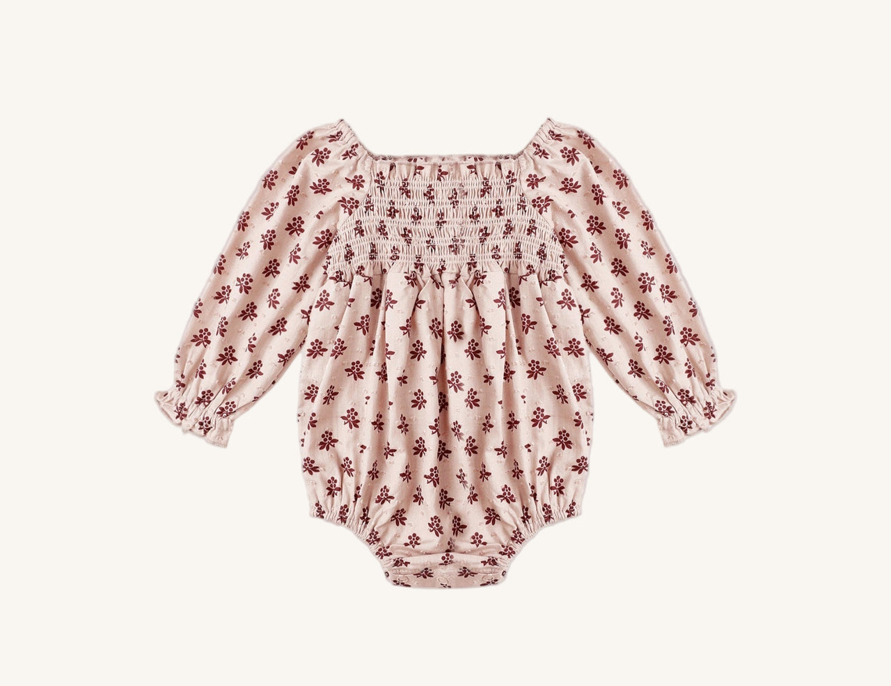 Rylee + Cru Baby Girls Cora Romper - Blush Fleur | HONEYPIEKIDS 