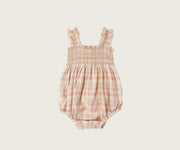 Rylee + Cru Julia Romper - Summer Plaid | HONEYPIEKIDS