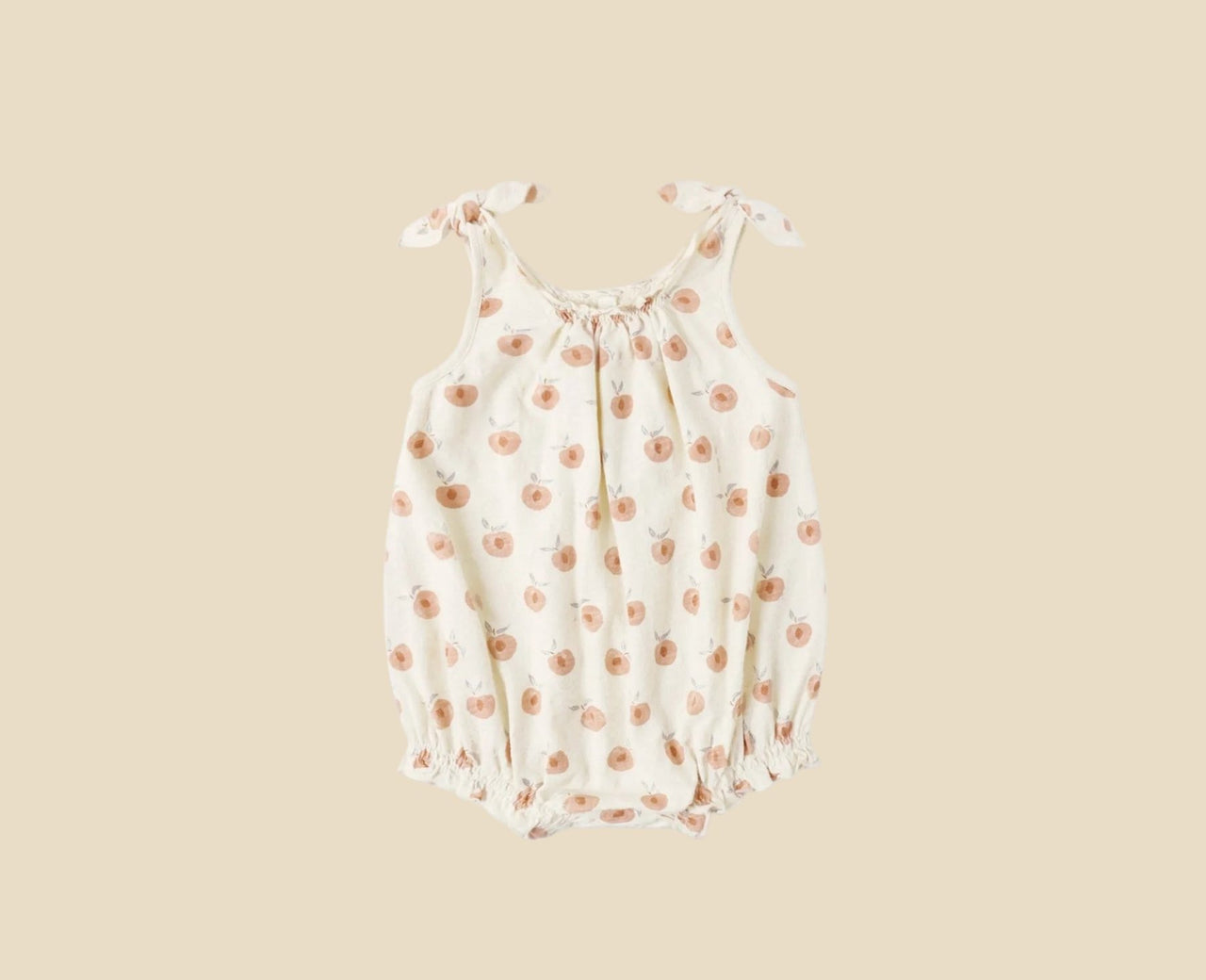 Rylee + Cru Baby Girls Shoulder Tie Bubble - Peaches | HONEYPIEKIDS 