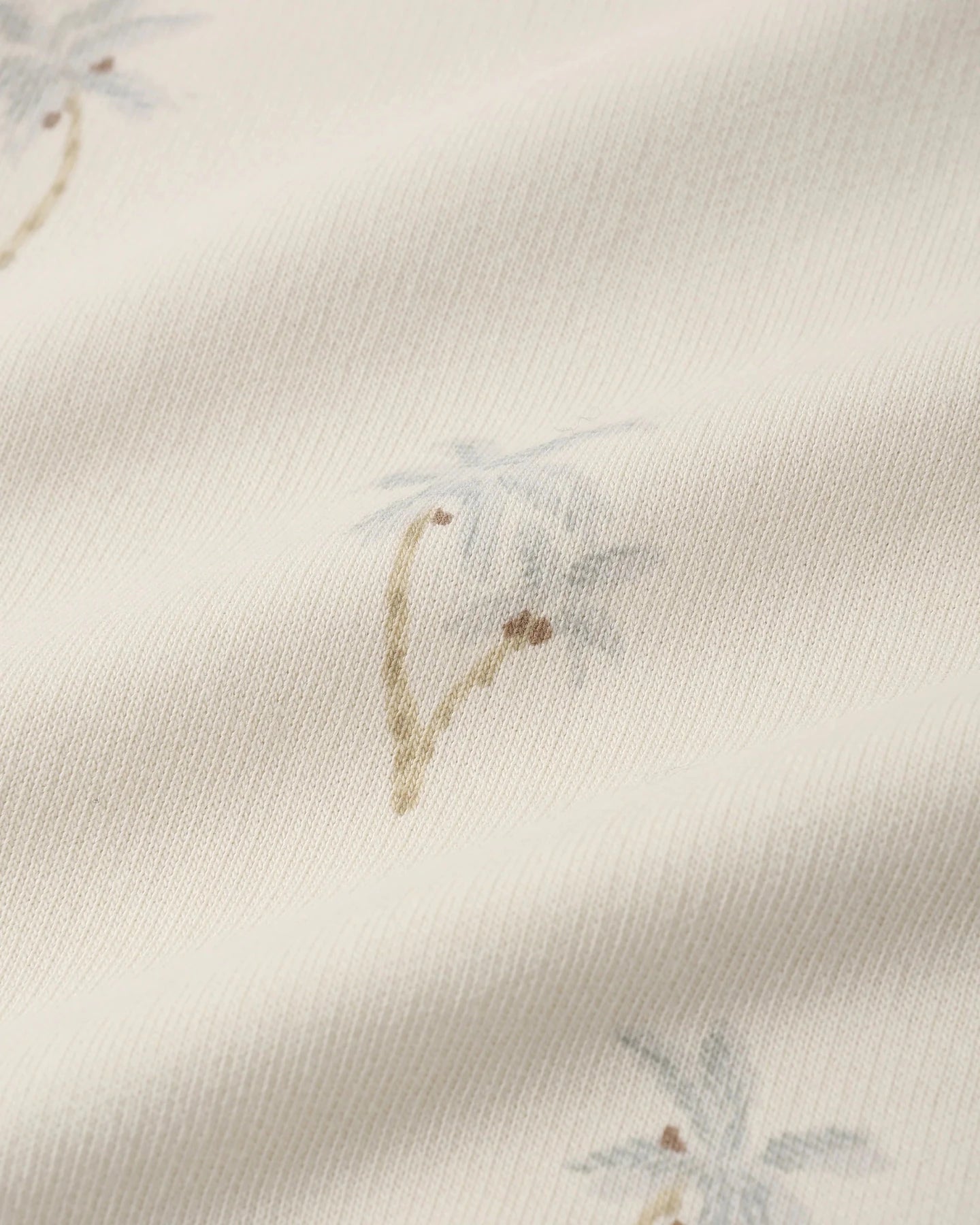 Rylee + Cru TERRY JUMPSUIT PALMS - NATURAL | HONEYPIEKIDS