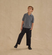 Rylee + Cru Baggy Soft Denim Pants - Washed Black | HONEYPIEKIDS 