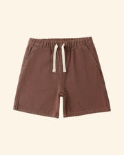 Rylee + Cru Boys Perry Shorts - Chocolate | HONEYPIEKIDS 