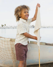 Rylee + Cru Boys Perry Shorts - Chocolate | HONEYPIEKIDS 