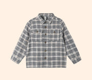Rylee + Cru Pocketed Flannel Shirt - Winter Plaid | HONEYPIEKIDS