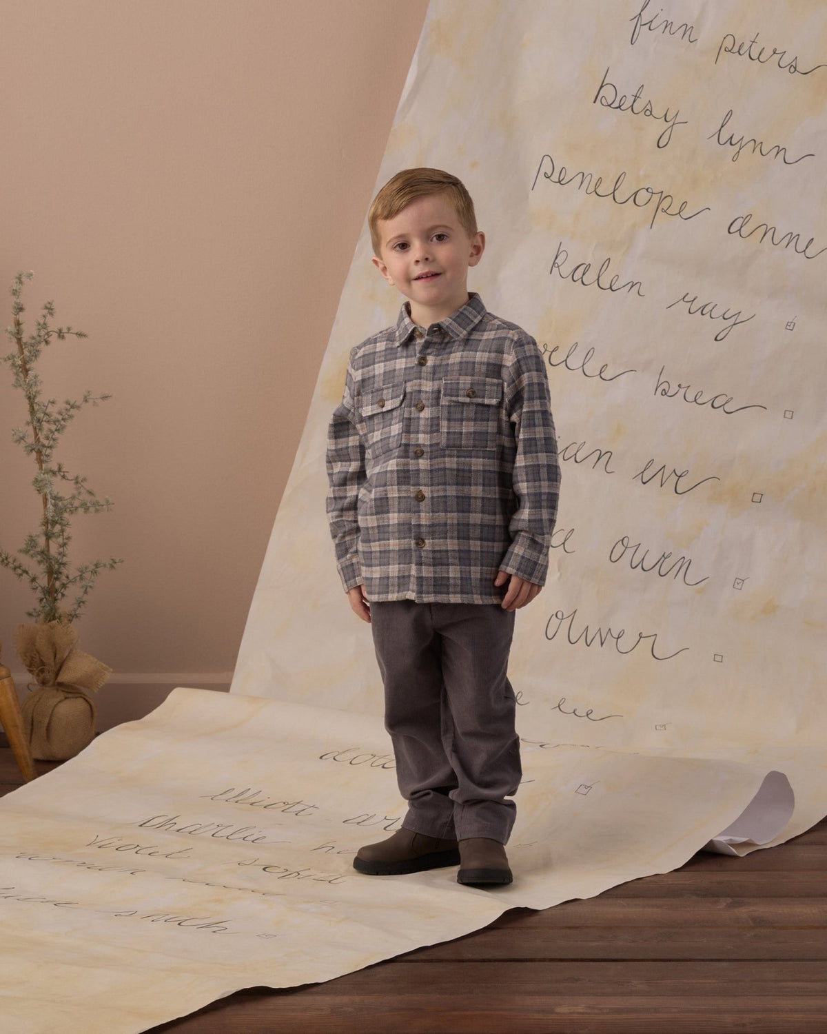 Rylee + Cru Pocketed Flannel Shirt - Winter Plaid | HONEYPIEKIDS