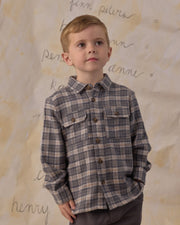 Rylee + Cru Pocketed Flannel Shirt - Winter Plaid | HONEYPIEKIDS