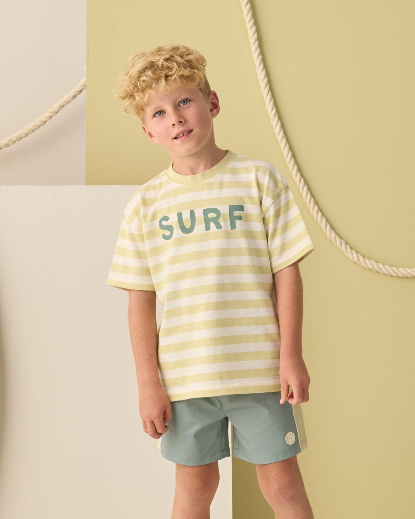 Rylee + Cru Boys Relaxed Tee - Surf | HONEYPIEKIDS 