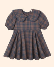 Rylee + Cru Camille Dress - Midnight Plaid | HONEYPIEKIDS 