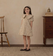 Rylee + Cru Collared Denim Mini Dress - Leopard | HONEYPIEKIDS