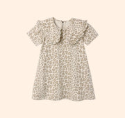 Rylee + Cru Collared Denim Mini Dress - Leopard | HONEYPIEKIDS