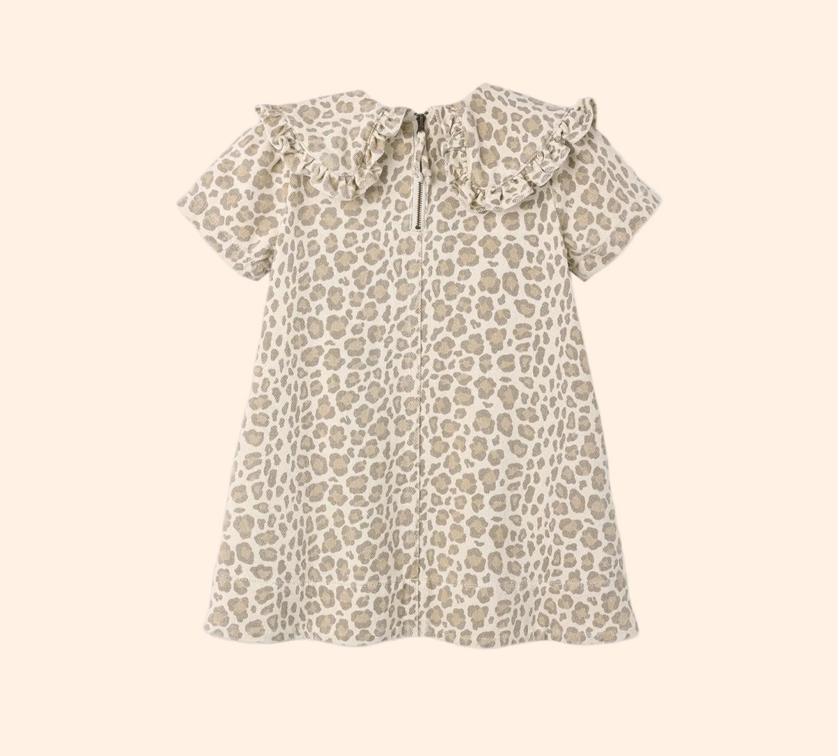 Rylee + Cru Collared Denim Mini Dress - Leopard | HONEYPIEKIDS