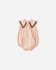 Rylee + Cru Infant Cove Romper - Blush | HONEYPIEKIDS
