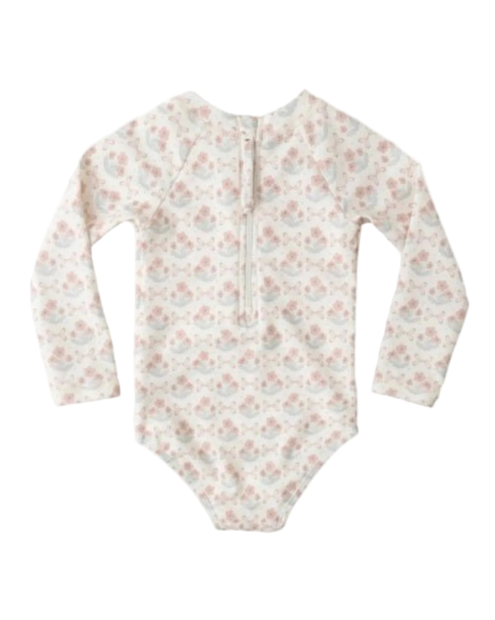 Rylee + Cru DELPHINE RASHGUARD ONE-PIECE BLOSSOM - IVORY | HONEYPIEKIDS
