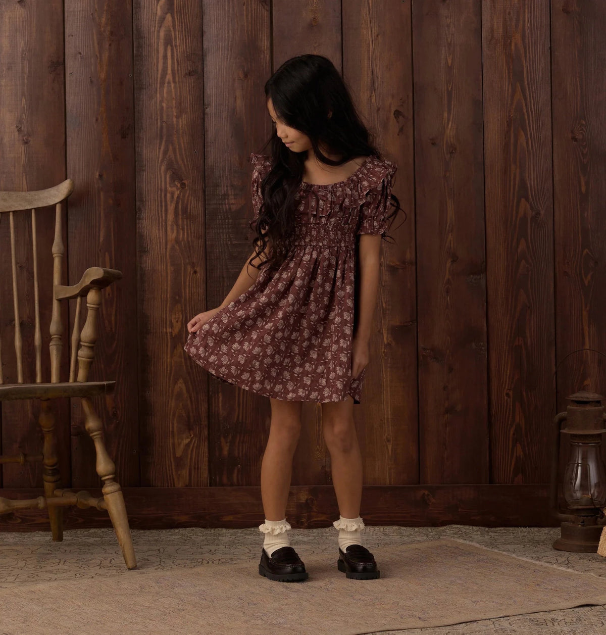 Rylee + Cru Dillon Dress -Iris Mulberry | HONEYPIEKIDS 