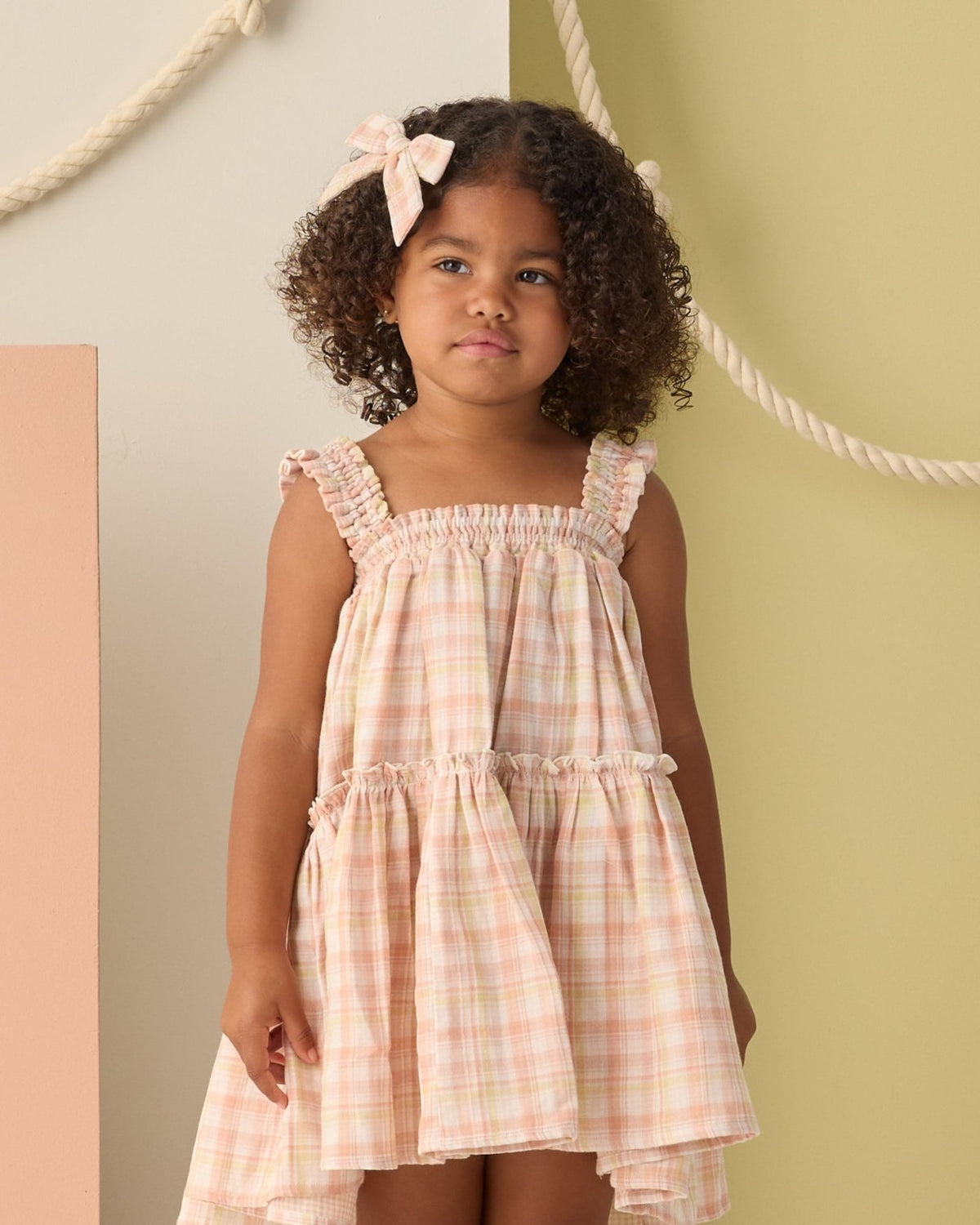 Cicily Dress Summer Plaid 4-5Y