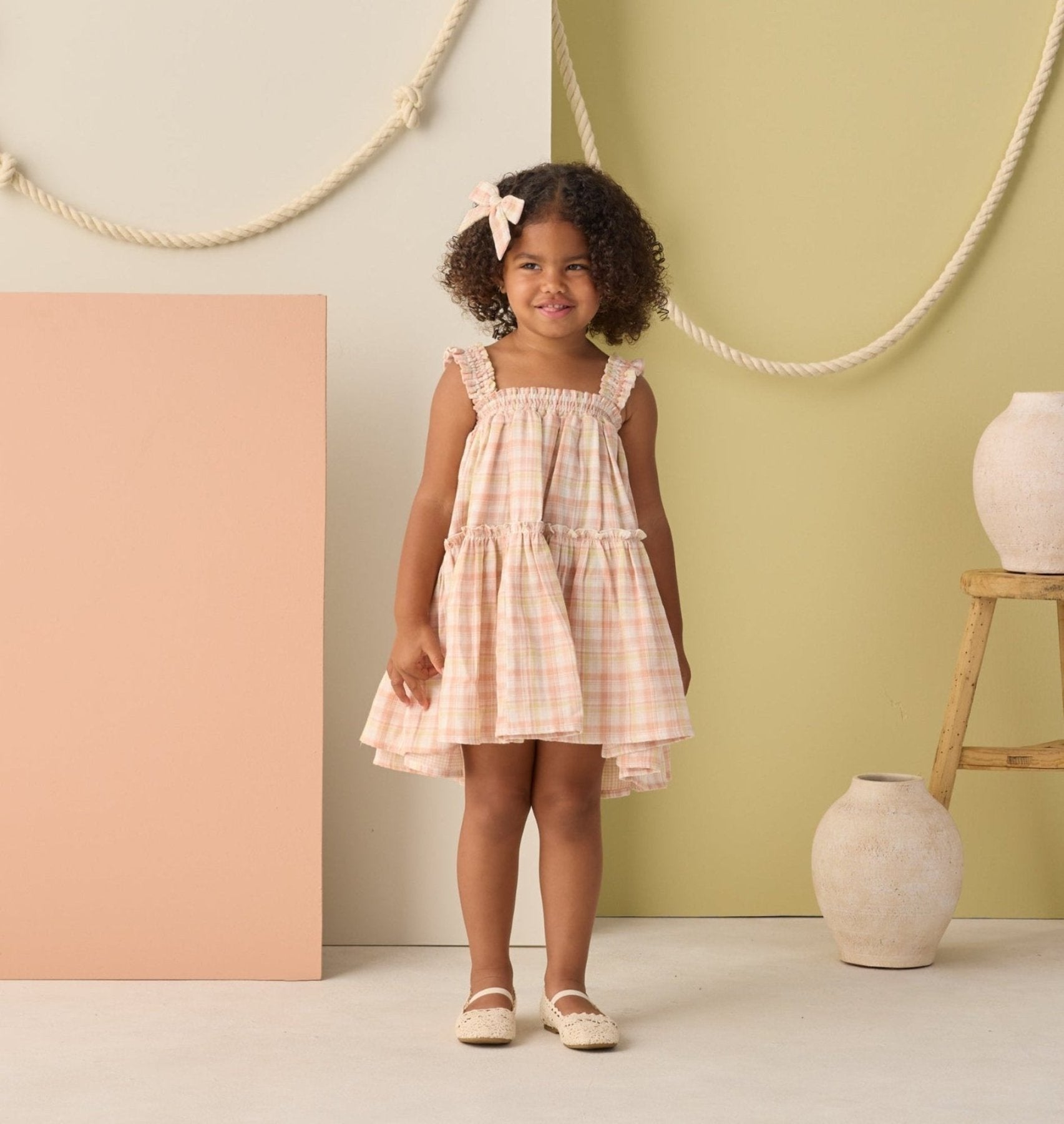 Rylee + Cru Cicily Dress - Summer Plaid | HONEYPIEKIDS