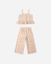 Rylee + Cru Kayli Set - Summer Plaid | HONEYPIEKIDS