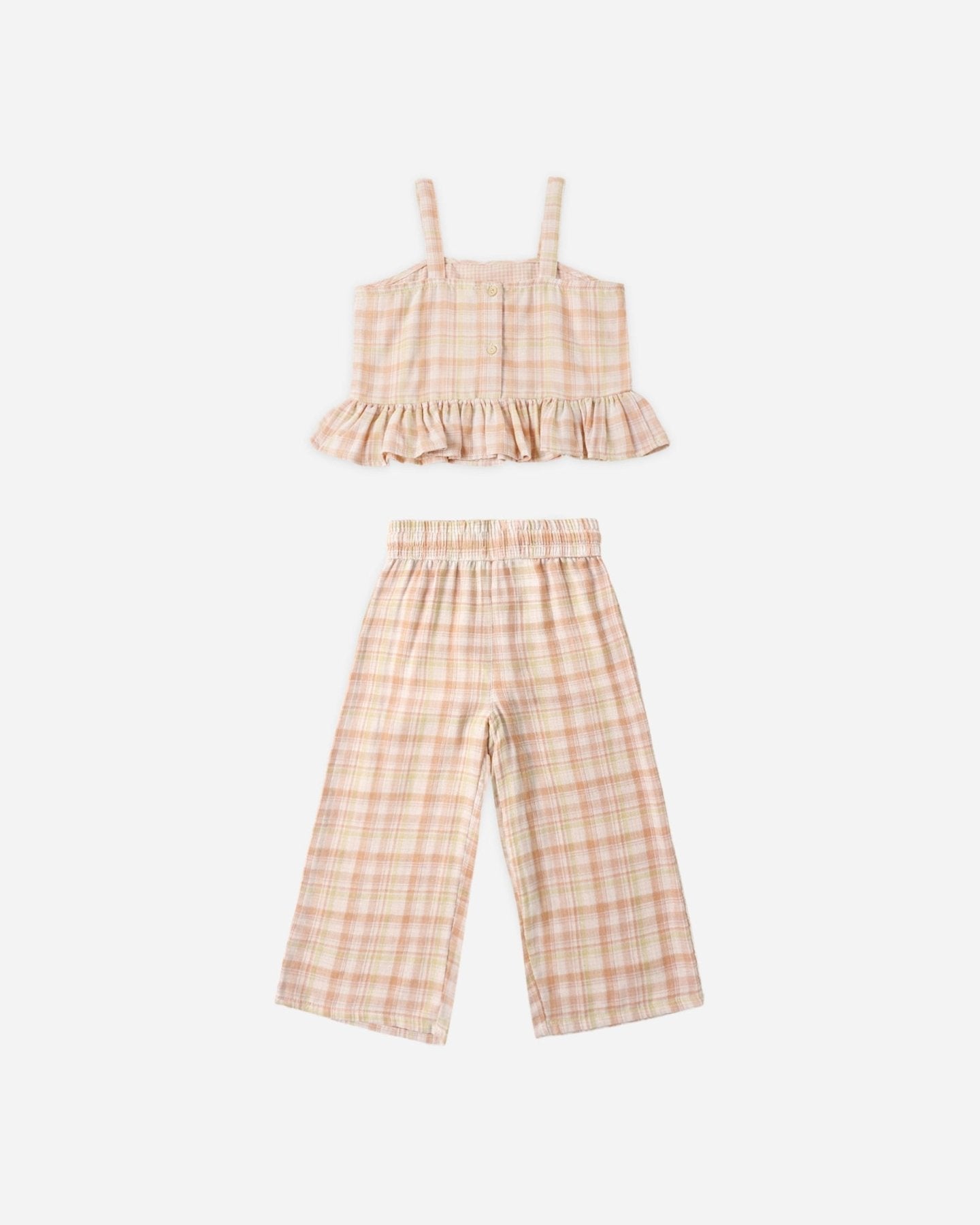 Rylee + Cru Kayli Set - Summer Plaid | HONEYPIEKIDS