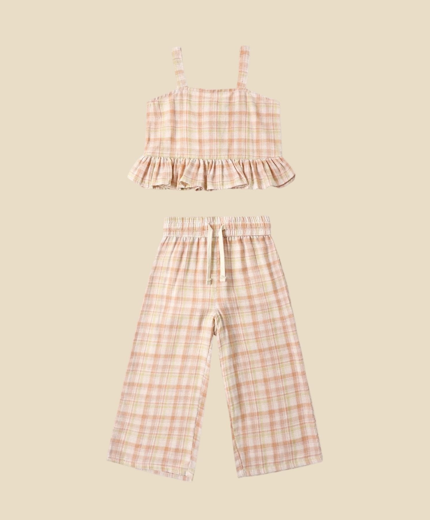 Rylee + Cru Kayli Set - Summer Plaid | HONEYPIEKIDS