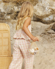 Rylee + Cru Girls Kayli Set - Summer Plaid | HONEYPIEKIDS