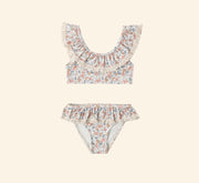 Rylee + Cru Girls Margot Bikini - Flower Field in Ivory | HONEYPIEKIDS