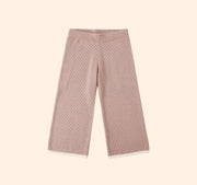 Rylee + Cru Girls Pointelle Knit Pants - Rosewood | HONEYPIEKIDS 