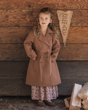 Rylee + Cru Girls Trench Coat - Clay | HONEYPIEKIDS