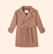 Rylee + Cru Girls Trench Coat - Clay | HONEYPIEKIDS