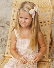 Rylee + Cru Bow - Summer Plaid  | HONEYPIEKIDS