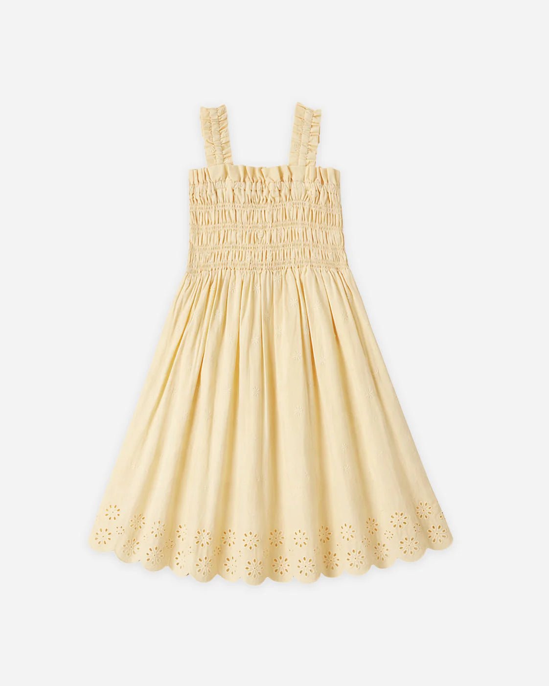 Rylee + Cru Hanna Dress - Lemon - HONEYPIEKIDS.COM