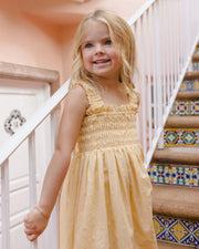 Rylee + Cru Hanna Dress - Lemon - HONEYPIEKIDS.COM