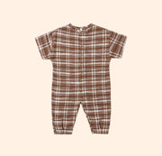 Rylee + Cru Hayes Jumpsuit - Aspen Plaid | HONEYPIEKIDS 