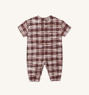 Rylee + Cru Hayes Jumpsuit - Burgundy Plaid | HONEYPIEKIDS 