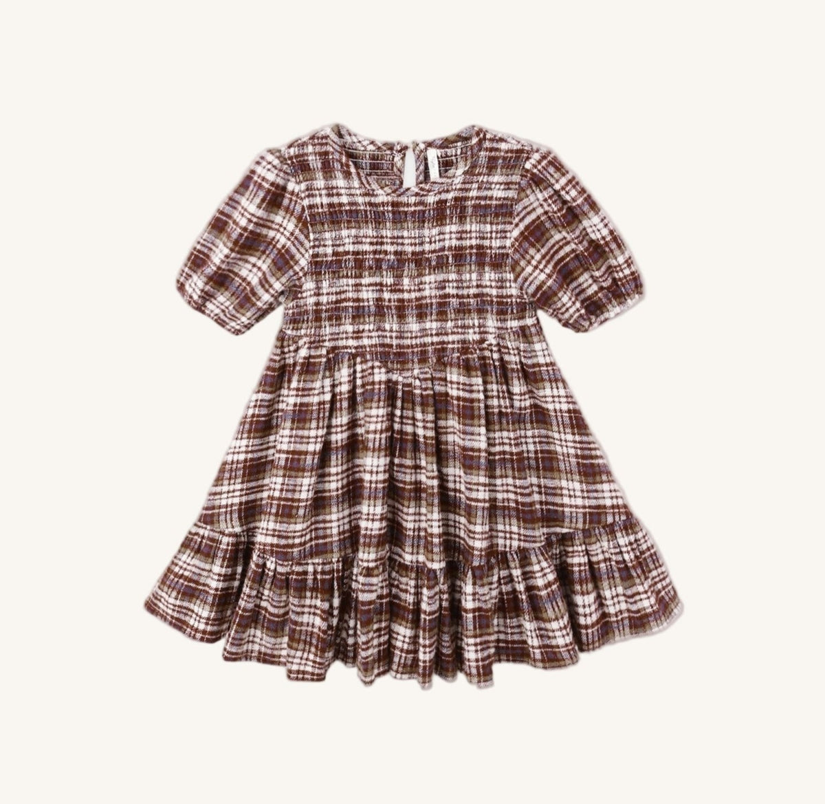 rylee and cru burgundy dress India Dress | Burgundy Plaid