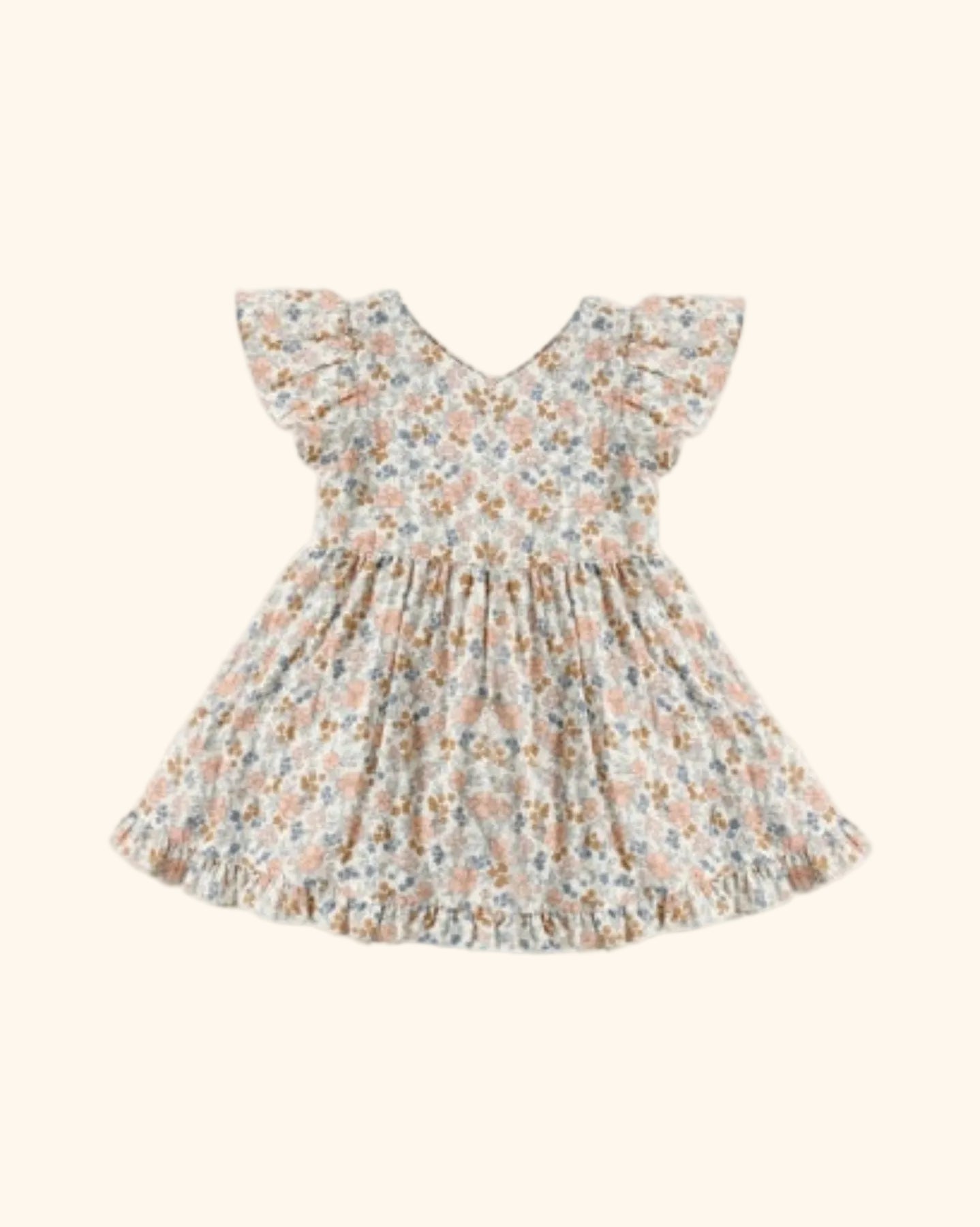 Rylee + Cru LILA ROMPER FLOWER FIELD - IVORY | HONEYPIEKIDS