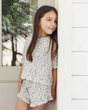Rylee + Cru Mosie Set - Blue Ditsy | Ivory - HONEYPIEKIDS