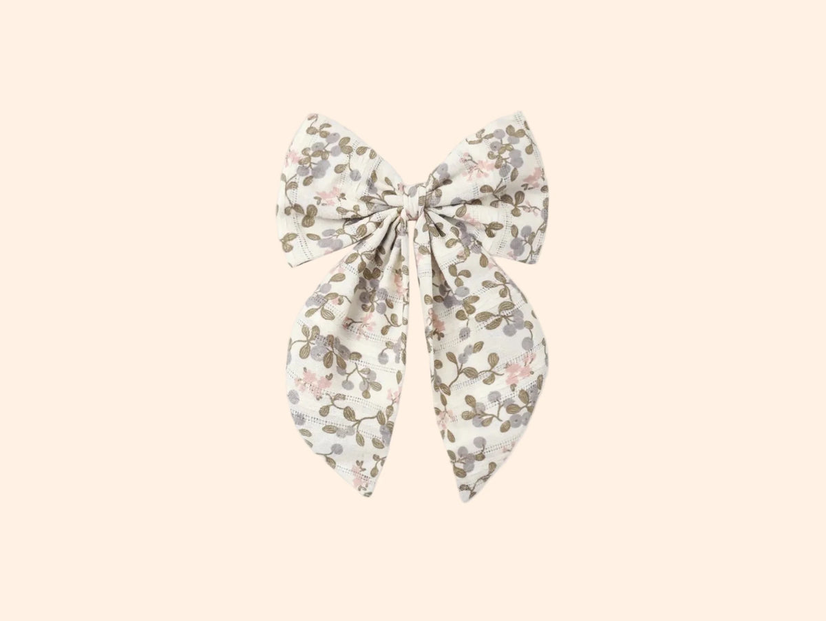 Rylee + Cru Oversized Bow - Winter Garden | HONEYPIEKIDS