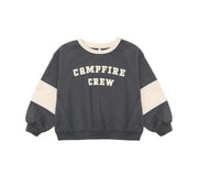 Rylee + Cru Oversized Campfire Crew Sweatshirt - Midnight | HONEYPIEKIDS 