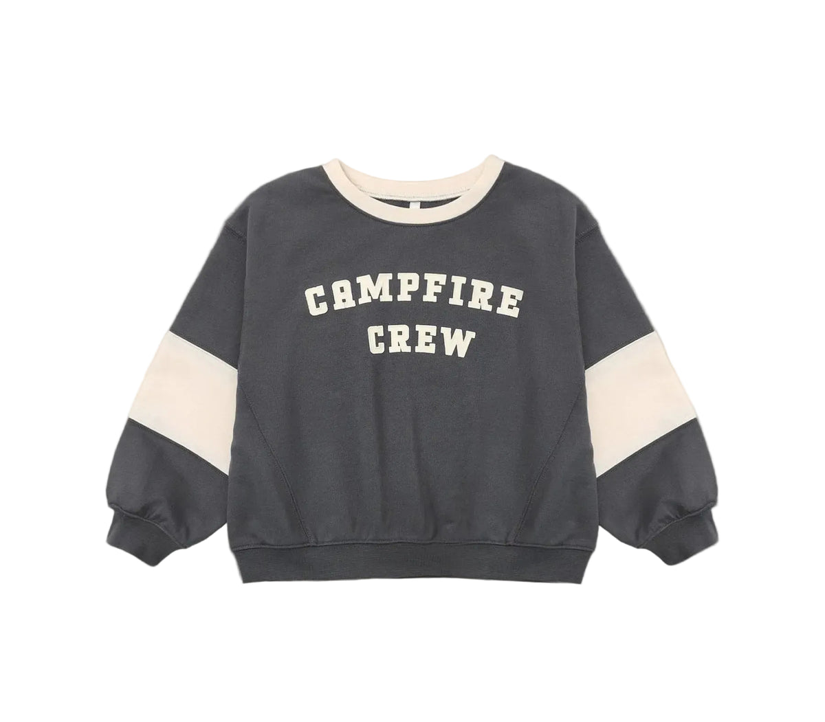 Rylee + Cru Oversized Campfire Crew Sweatshirt - Midnight | HONEYPIEKIDS 