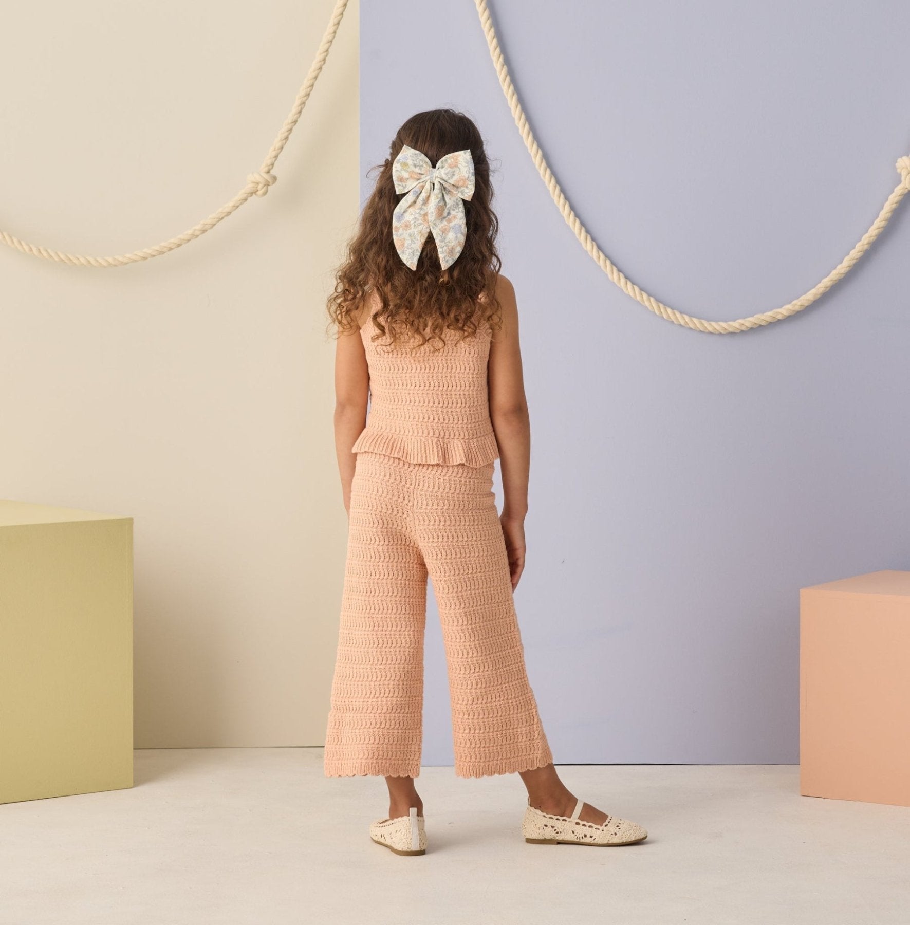 Rylee + Cru Oversized Bow - Bloom | HONEYPIEKIDS